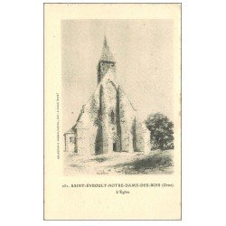 carte postale ancienne 61 SAINT-EVROULT-NOTRE-DAME-DES-BOIS. Eglise. Papier Velin