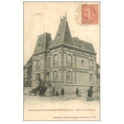 61 SAINT-EVROULT-NOTRE-DAME-DU-BOIS. Villa et voiture ancienne 1905