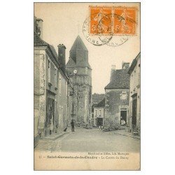 carte postale ancienne 61 SAINT-GERMAIN-DE-LA-COUDRE. Centre du Bourg 1922