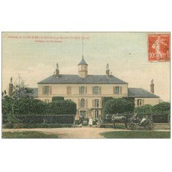61 SAINT-HILAIRE-SUR-RILLE et SAINTE-GAUBURGE. Château de Nuisement 1908. Superbe carte toilée