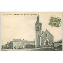 61 SAINT-MAURICE-LES-CHARENCEY. Place et Eglise 1920