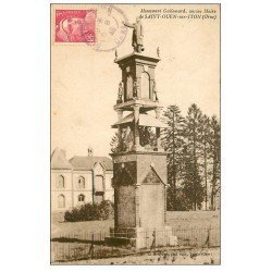 carte postale ancienne 61 SAINT-OUEN-SUR-ITON. Monument Guilemard ancien Maire 1946