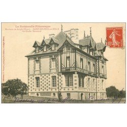 carte postale ancienne 61 SAINT-SULPICE-SUR-RILLE. Chalet Normand 1913 animation