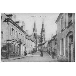 carte postale ancienne 61 SEES. Rue Conté