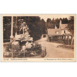 carte postale ancienne 61 TESSE-LA-MADELEINE. Monument aux Morts 1949