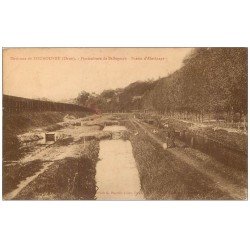 carte postale ancienne 61 TOUROUVRE. Pisciculture de Bellegarde. Bassin Alevinage