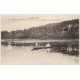 carte postale ancienne 61 VALLEE DE LA COUR. En barque sur l'Etang