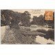 carte postale ancienne 61 VALLEE DE LA VERE. Ecluse La Planche à Ane 1924 personnnage