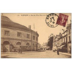 Superbe Lot 10 Cpa 61 ALENCON. Cavalerie Quartier Valazé, Pont, Halle aux Blés Rue Filles Dieu, Dentelle...