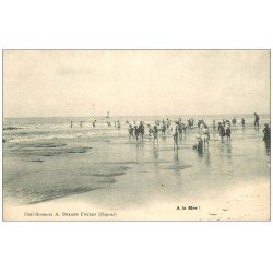 carte postale ancienne 62 A identifier. A la Mer la Plage