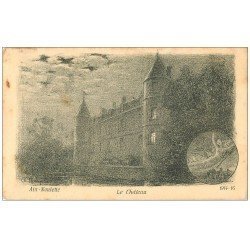 carte postale ancienne 62 AIX-NOULETTE. Le Château 1918. D'après illustrateur