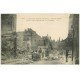 carte postale ancienne 62 ARRAS. Bombardement. Ouvriers sur vagonnets 1915