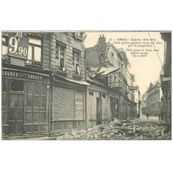 carte postale ancienne 62 ARRAS. Epicerie qui reçut un obus