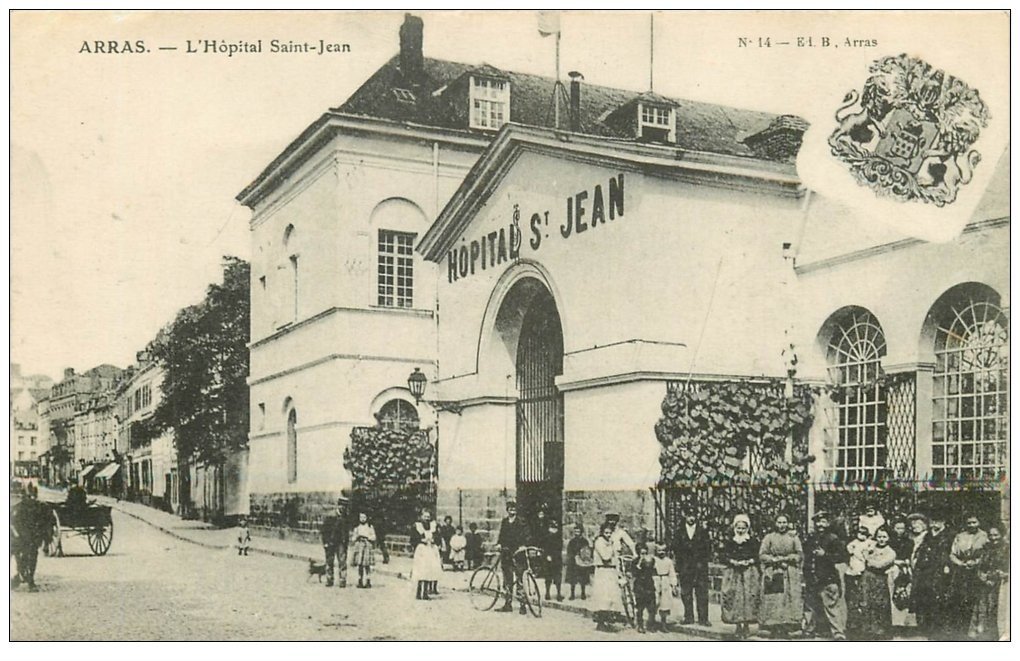 carte postale ancienne 62 ARRAS. Hôpital Saint-Jean 1917