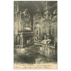 carte postale ancienne 62 ARRAS. Hôtel de Ville. Cabinet du Maire