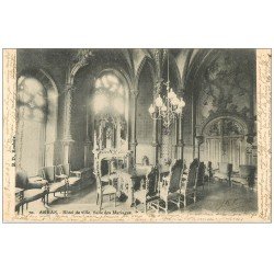 carte postale ancienne 62 ARRAS. Hôtel de Ville. Salon des Mariages 1903