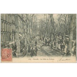 carte postale ancienne 13 MARSEILLE. Les Allées de Meilhan 1905