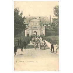 carte postale ancienne 62 ARRAS. La Citadelle vers 1900 Fanfare Militaire