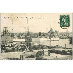 carte postale ancienne 13 MARSEILLE. Messagerie Maritime