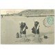 carte postale ancienne 62 BERCK-PLAGE. Les Verrières 1907 Métiers de la Mer