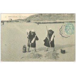 carte postale ancienne 62 BERCK-PLAGE. Les Verrières 1907 Métiers de la Mer