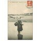 carte postale ancienne 62 BERCK-PLAGE. Pêcheuse de Crevettes 1912. Métiers de la Mer