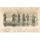 carte postale ancienne 62 BERCK-PLAGE. Pêcheuses de Crevettes 1907. Métiers de la Mer
