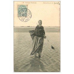 carte postale ancienne 62 BERCK-PLAGE. Vérotière 1904. Métiers de la Mer