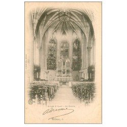 carte postale ancienne 62 BETHUNE. Eglise Saint-Waast. Choeur 1902