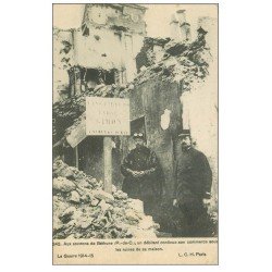 carte postale ancienne 62 BETHUNE. Un Commerçant continue son Commerce Vins et Liqueurs 1915
