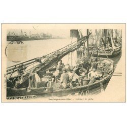 62 BOULOGNE-SUR-MER. Bateaux de Pêche vers 1900. Métiers de la Mer