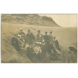 62 BOULOGNE-SUR-MER. Carte Photo de Famille sur les Dunes 1906