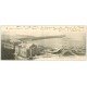 carte postale ancienne 62 BOULOGNE-SUR-MER. Casino, Plage et Jetée 1904. Carte Panoramique double