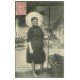 carte postale ancienne 62 BOULOGNE-SUR-MER. Jeune Pêcheuse de Crustacés et Crevettes 1906