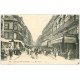 carte postale ancienne 62 BOULOGNE-SUR-MER. La Rue Thiers café et Galeries
