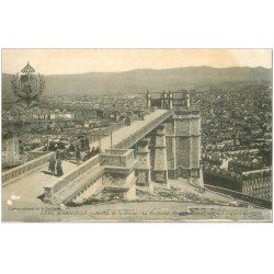 carte postale ancienne 13 MARSEILLE. Notre-Dame de la Garde Passerelle