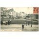 carte postale ancienne 62 BOULOGNE-SUR-MER. Square Dammon 1908 vente étalage Cartes Postales