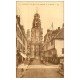 carte postale ancienne 62 CALAIS. Beffroi Rue de la Citadelle Restaurant Dubour