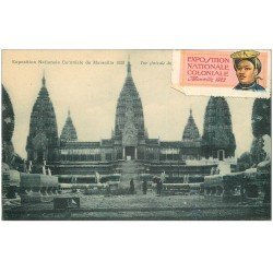 carte postale ancienne 13 MARSEILLE. Palais Cambodge ?. . Exposition Coloniale