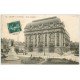 carte postale ancienne 62 CALAIS. Théâtre et Statue Jacquard 1911