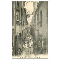 62 CALAIS. Une Rue du Courgain 1904