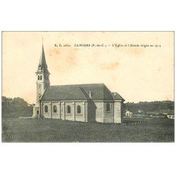 carte postale ancienne 62 CAMIERS. Eglise et Abside