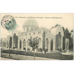carte postale ancienne 13 MARSEILLE. Palais de Madagascar . Exposition Coloniale