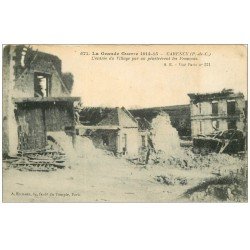 carte postale ancienne 62 CARENCY. Guerre 1914-18 l'Entrée du Village