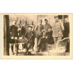 carte postale ancienne 62 CHATEAU DU BOIS-DE-LA-HAIE. Barbot et Pétain avant offensive d'Artois