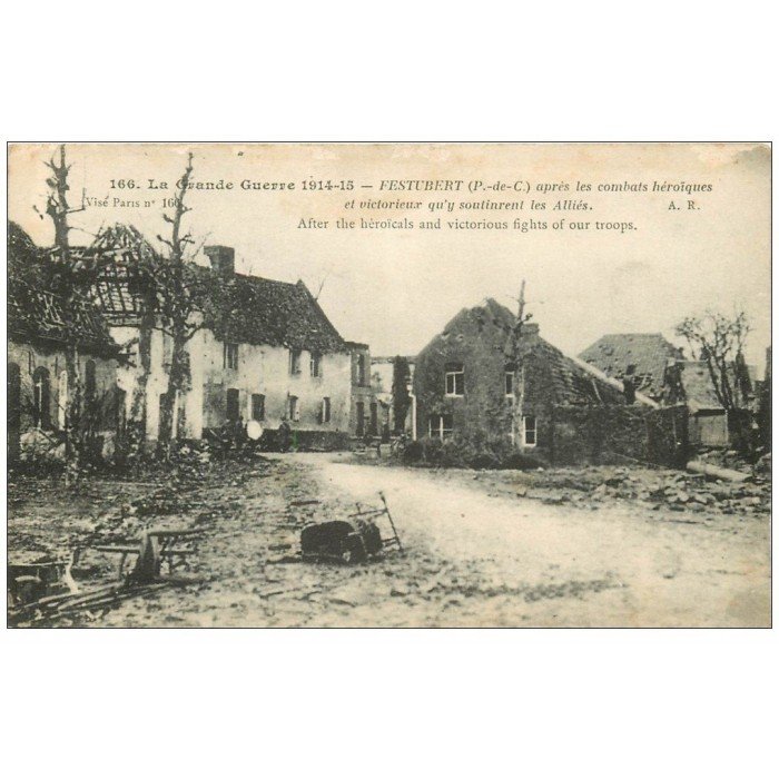 1/35 - Infanterie canadienne du CEC - Festubert 1915 - ICM Carte-postale-ancienne-62-festubert-1916