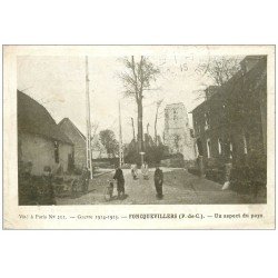 carte postale ancienne 62 FONCQUEVILLERS. Un aspect du Pays 1915