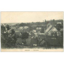 carte postale ancienne 62 FREVENT. Panorama 1915. tampon Militaire