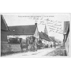 carte postale ancienne 62 GOUY-EN-ARTOIS. Rue Principale 1915