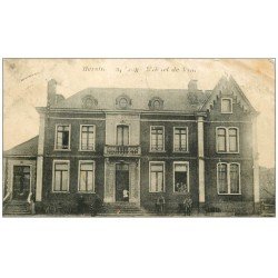 carte postale ancienne 62 HERSIN. L'Hôtel de Ville (défaut)